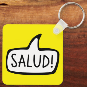 Salud! Breton Greeting Hello, Brittany, Brezhoneg Key Ring