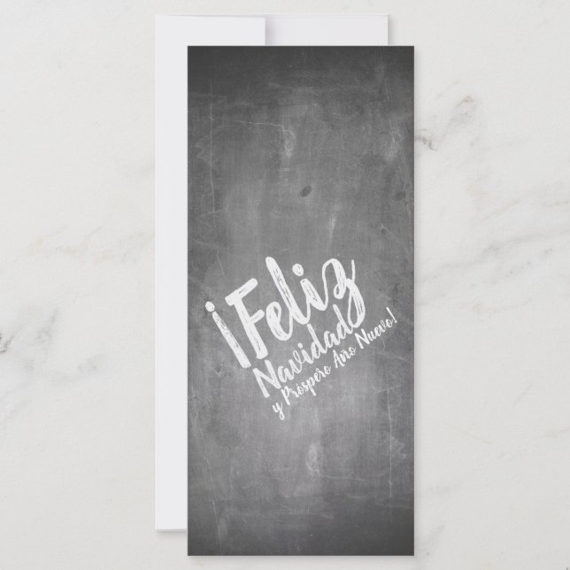 Saludos De Navidad en La Pizarra (Front)