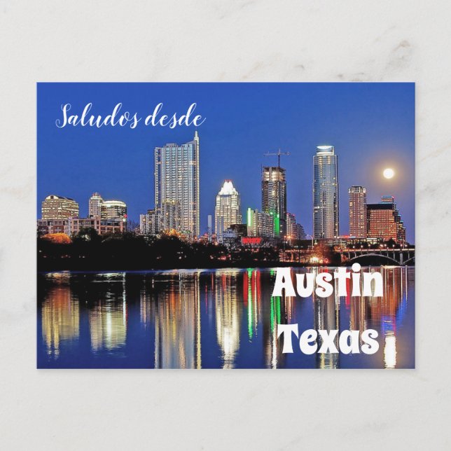 Saludos desde Austin Texas - postcard (Front)