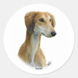 Saluki Classic Round Sticker