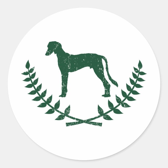 Saluki Classic Round Sticker (Front)