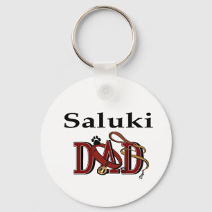 Saluki Dad Gifts Key Ring