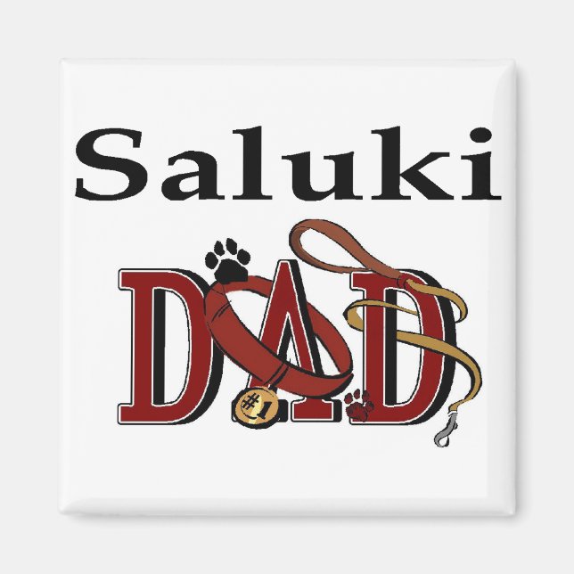 Saluki Dad Gifts Magnet (Front)
