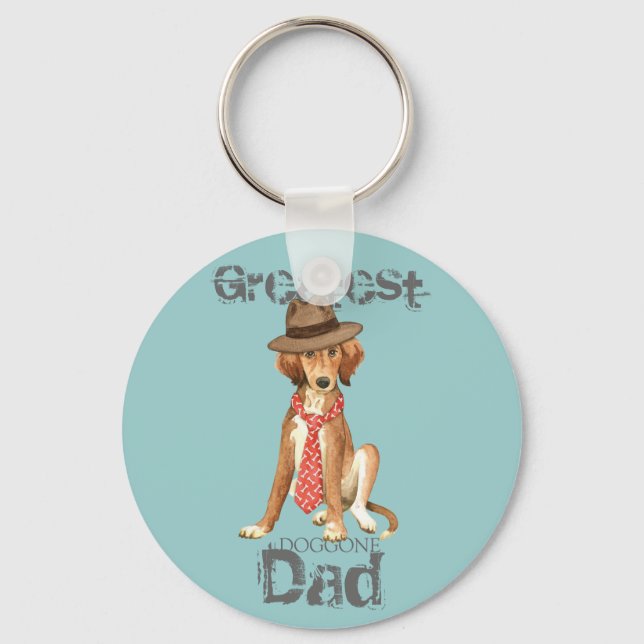Saluki Dad Key Ring (Front)