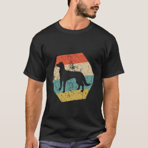 Saluki Dog Breed Retro Distressed Hexagon T-Shirt
