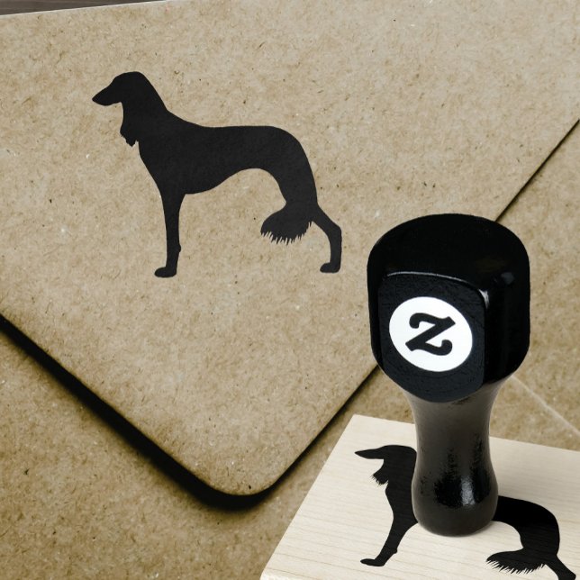 Saluki Dog Breed Silhouette Rubber Stamp (Creator Uploaded)