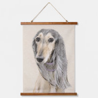 Saluki (Fawn) Painting - Cute Original Dog Art