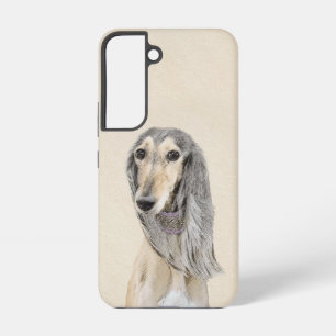 Saluki (Fawn) Painting - Cute Original Dog Art Samsung Galaxy Case
