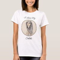Saluki (Fawn) Painting - Cute Original Dog Art