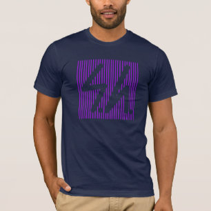 Saluki grey logo reverse purple T-Shirt