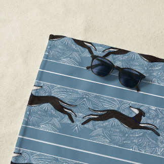 Saluki Greyhound Beach Towel