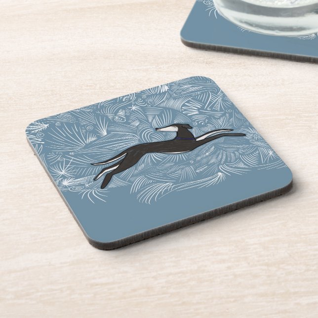 Saluki Greyhound  Coaster (Left Side)