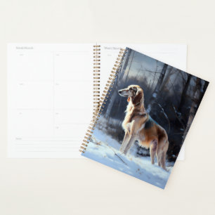 Saluki Let It Snow Christmas Planner