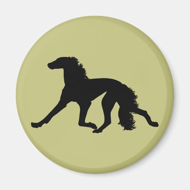 Saluki Silhouette Magnet (Front)