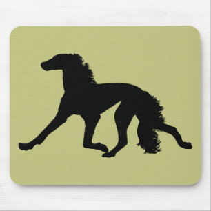Saluki Silhouette Mouse Pad