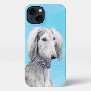 Saluki (Silver) Painting - Cute Original Dog Art iPhone 13 Case