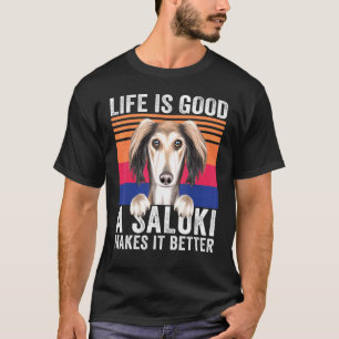 Salukis Makes Your Life Good Vintage T-Shirt