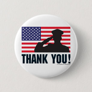Salute 6 Cm Round Badge