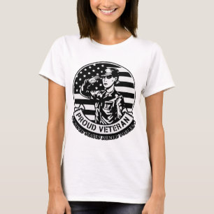 Salute A Proud Female Veteran  © FB @ #  T-Shirt