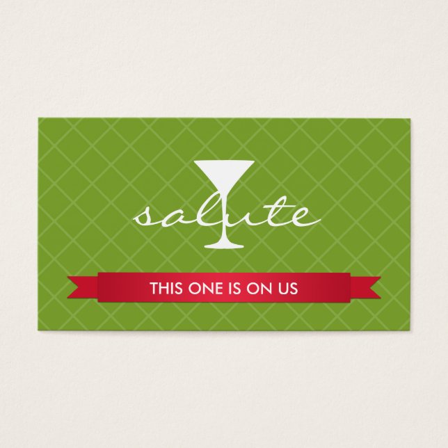 Salute alcoholic drink ticket party event voucher (Front)