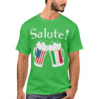 Salute Italian Cheers Toast Beer American Flag