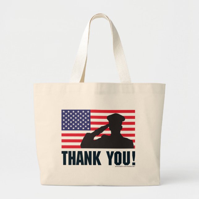 Salute Large Tote Bag (Front)