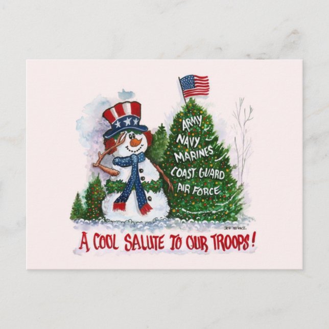 Salute Our Troops Postcard (Front)