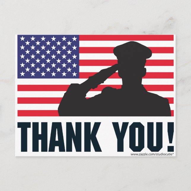 Salute Postcard (Front)