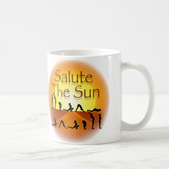 Salute the Sun Coffee Mug (Right)