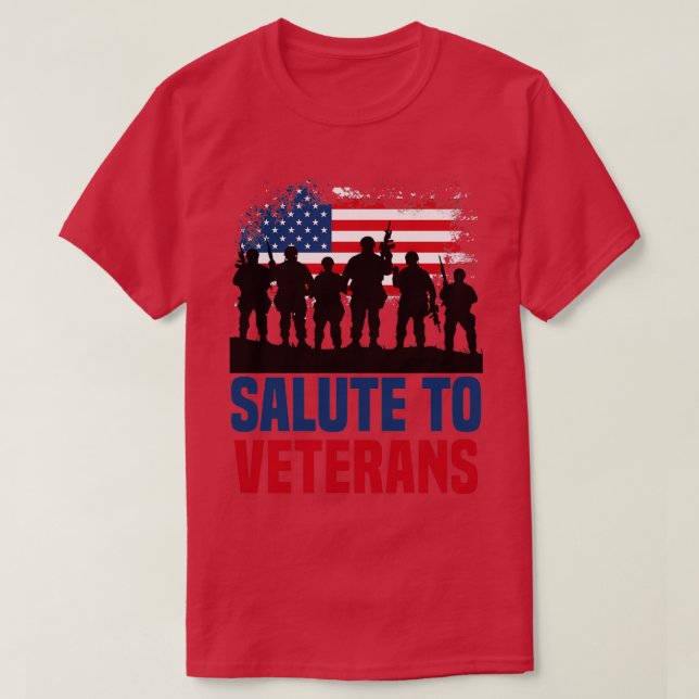 Salute to veterans Veterans Honouring 1 T-Shirt (Design Front)