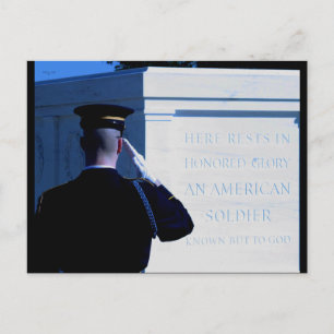 Salute, Tomb of the Unknown Soldier Postcard