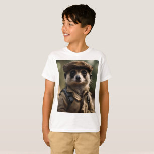 Saluting Silvester the Meerkat: A Veteran's Tale T-Shirt