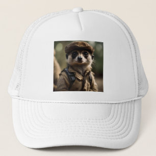 Saluting Silvester the Meerkat: A Veteran's Tale Trucker Hat