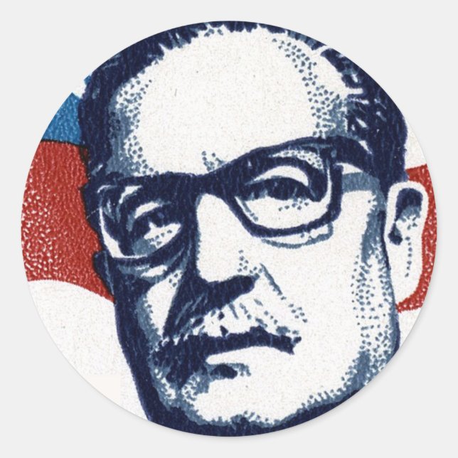 Salvador Allende - Venceremos Classic Round Sticker (Front)