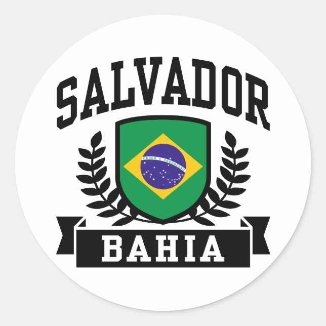 Salvador Bahia Classic Round Sticker (Front)