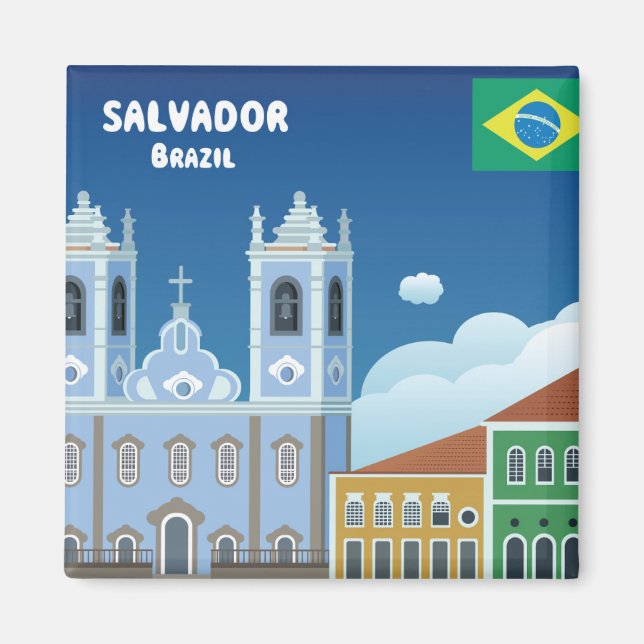 Salvador Brazil Magnet (Front)