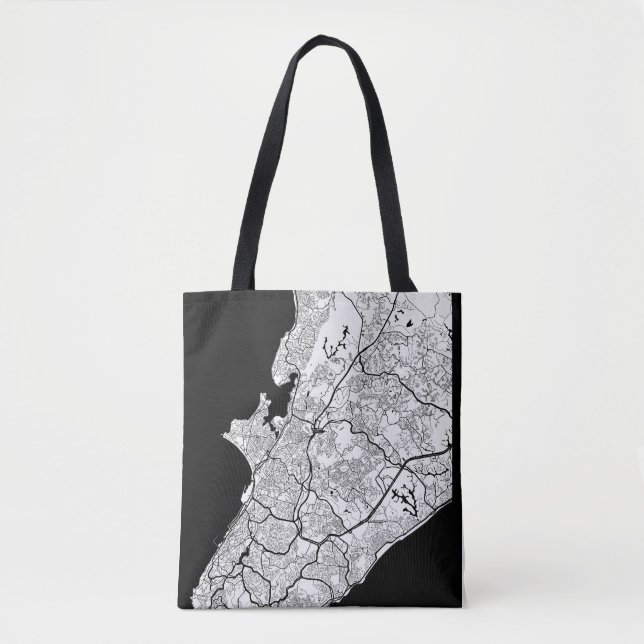 Salvador Brazil Map Tote Bag (Front)