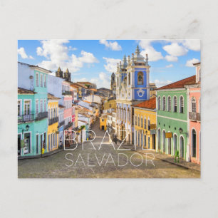 Salvador, Brazil Travel Postcard
