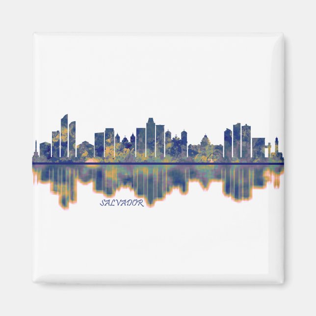 Salvador Skyline Magnet (Front)