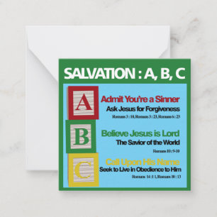 Salvation ABC Card