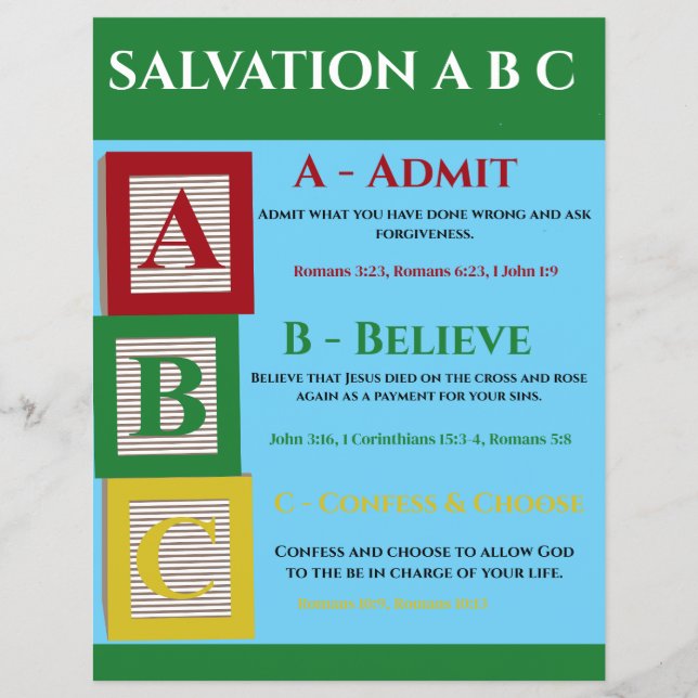 Salvation abc flyer (Front)