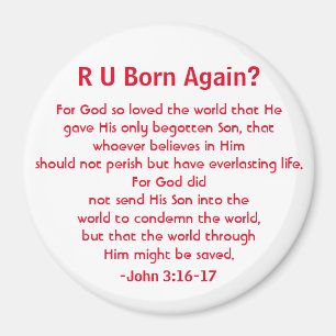 Salvation Bible Quote Magnet