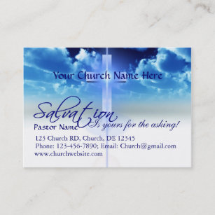 Salvation Card: Yours For the Asking Business Card