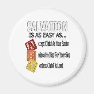 Salvation Is Easy As ABC Magnet