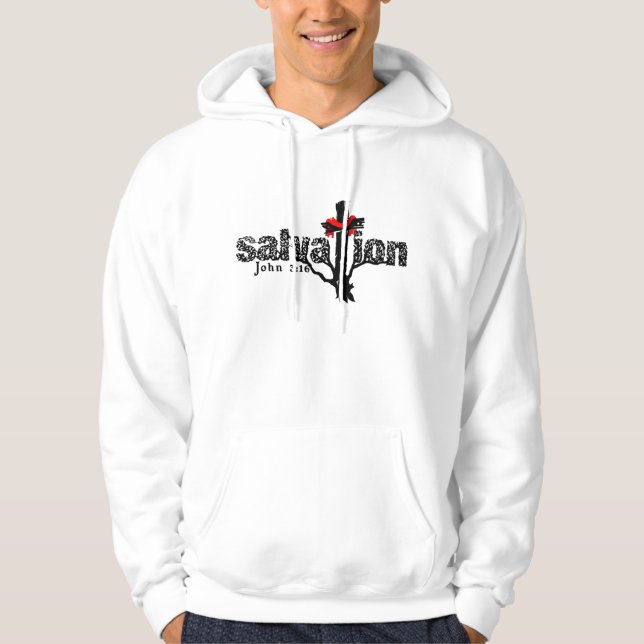 Salvation John 3:16 Christian Hoodie (Front)