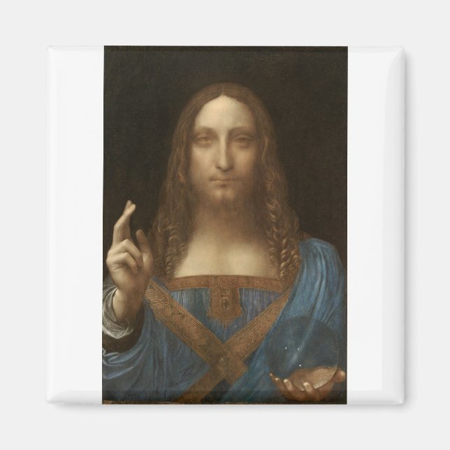 Salvator Mundi by Leonardo da Vinci Magnet (Front)