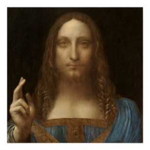 Salvator Mundi by Leonardo da Vinci Poster