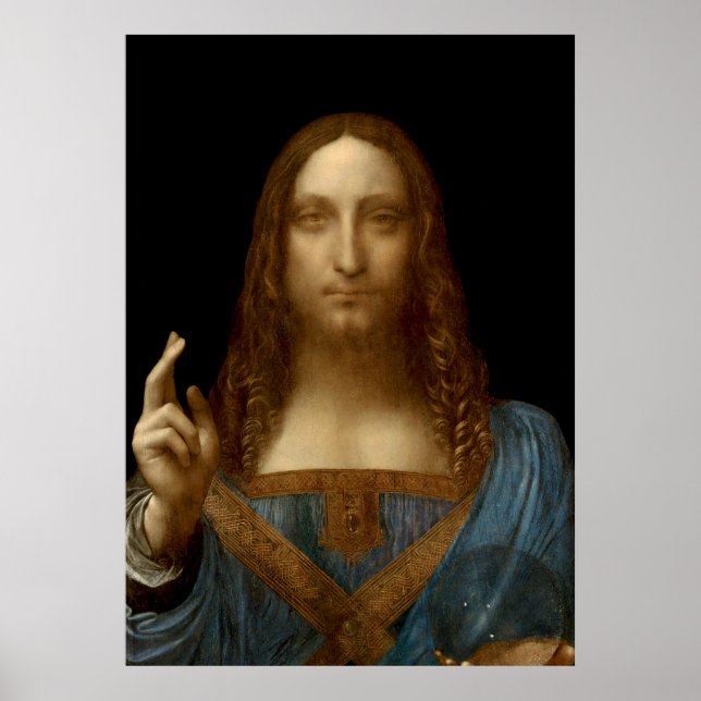 Salvator Mundi by Leonardo da Vinci  Poster (Front)