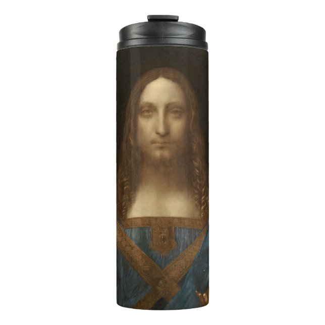 Salvator Mundi by Leonardo da Vinci Thermal Tumbler (Front)