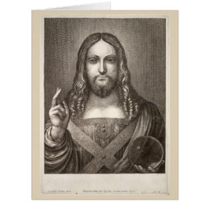 Salvator Mundi by Wenceslaus Hollar after Leonardo